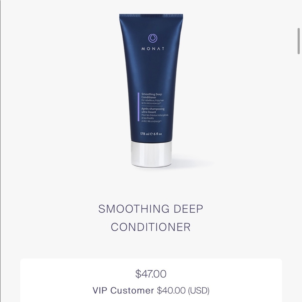 Monat smoothing deep conditioner